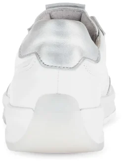 Leder-Sneakers in Weiß