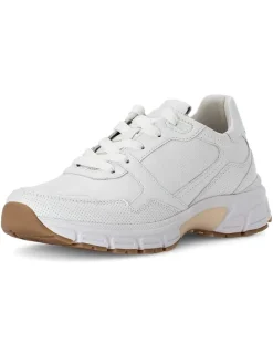 Leder-Sneakers in Weiß