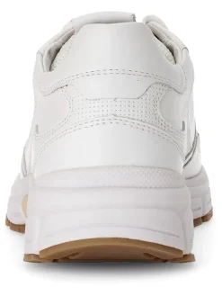 Leder-Sneakers in Weiß