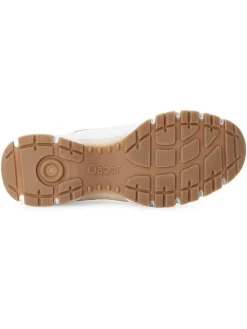 Leder-Sneakers in Weiß