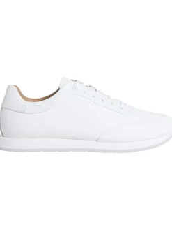 Leder-Sneakers in Weiß