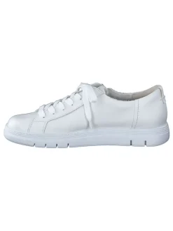 Leder-Sneakers in Weiß