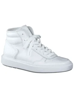 Leder-Sneakers in Weiß