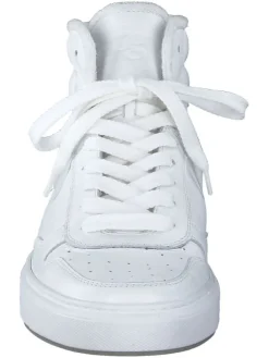 Leder-Sneakers in Weiß