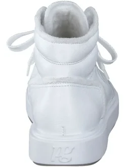 Leder-Sneakers in Weiß