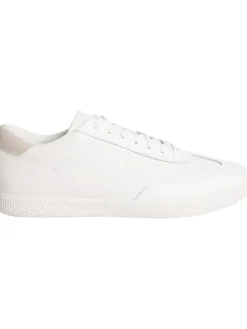 Leder-Sneakers in Weiß