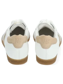 Leder-Sneakers in Weiß