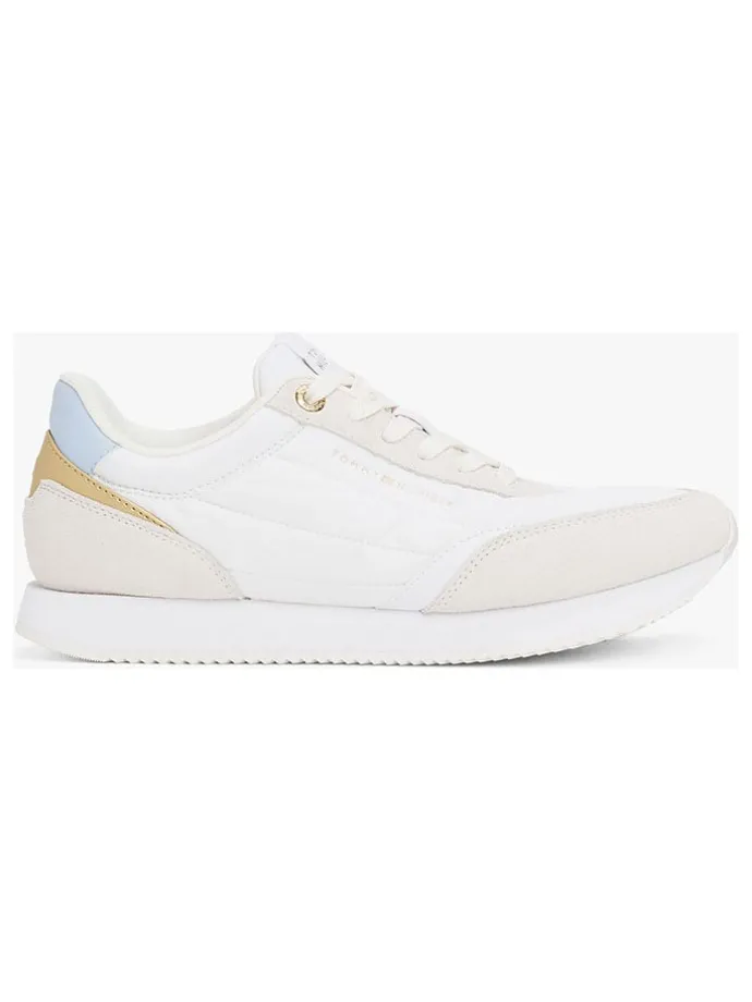 Leder-Sneakers in Weiß