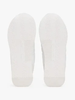 Leder-Sneakers in Weiß