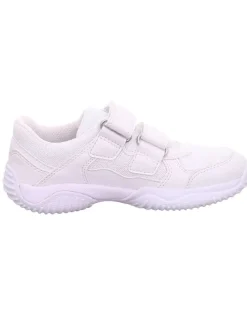 Leder-Sneakers in Weiß