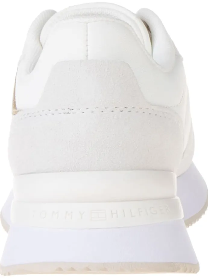 Leder-Sneakers in Weiß