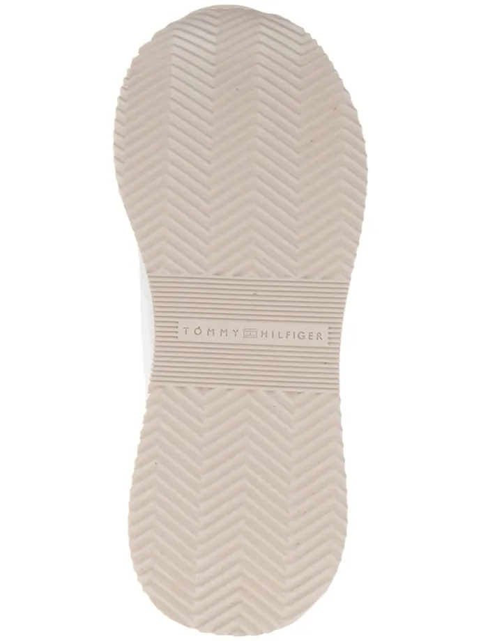 Leder-Sneakers in Weiß