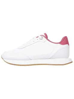 Leder-Sneakers in Weiß