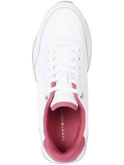 Leder-Sneakers in Weiß