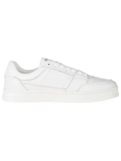 Leder-Sneakers in Weiß