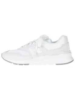 Leder-Sneakers in Weiß