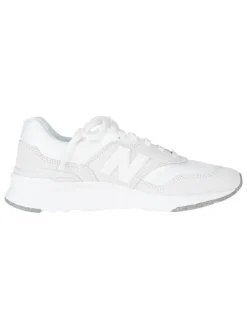 Leder-Sneakers in Weiß