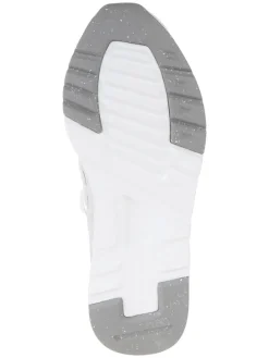 Leder-Sneakers in Weiß