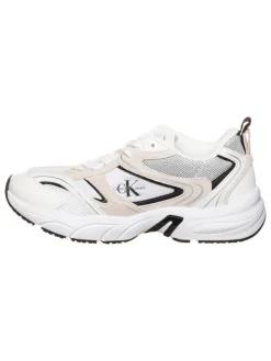 Leder-Sneakers in Weiß