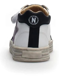 Leder-Sneakers in Weiß