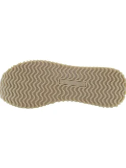 Leder-Sneakers in Weiß/ Beige