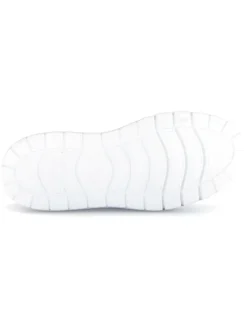 Leder-Sneakers in Weiß/ Bunt