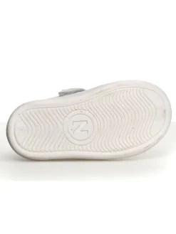 Leder-Sneakers in Weiß/ Rosa