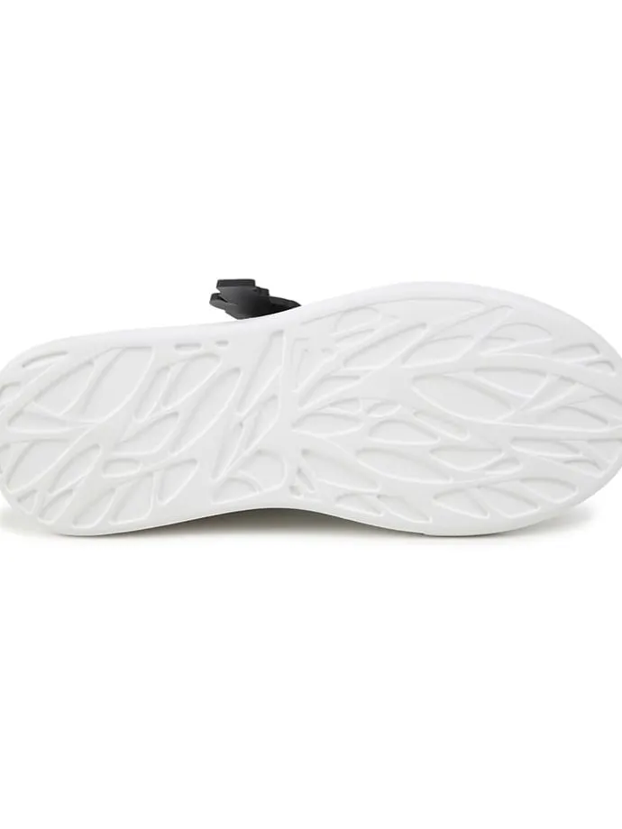 Leder-Sneakers in Weiß/ Schwarz