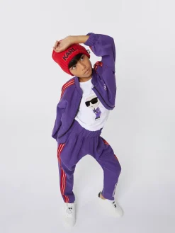 Leder-Sneakers in Weiß/ Schwarz