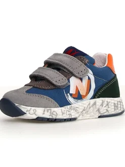 Leder-Sneakers "Jesko 2" in Blau/ Grau