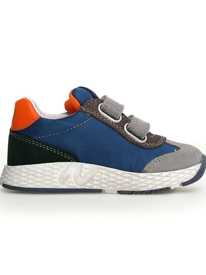Leder-Sneakers "Jesko 2" in Blau/ Grau