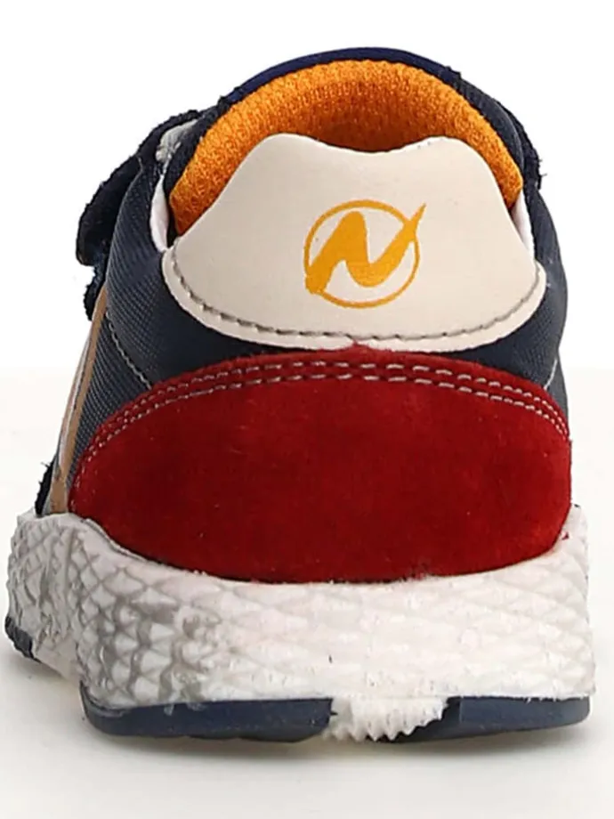 Leder-Sneakers "Jesko 2" in Dunkelblau/ Rot