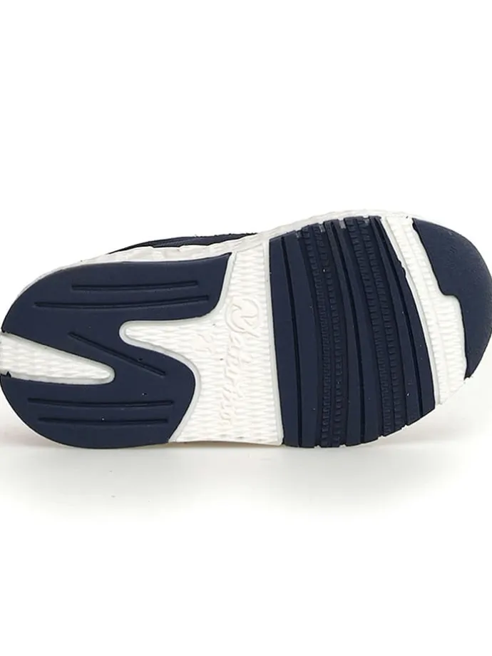 Leder-Sneakers "Jesko 2" in Dunkelblau/ Rot