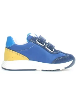 Leder-Sneakers "Jesko 2" in Gelb/ Blau