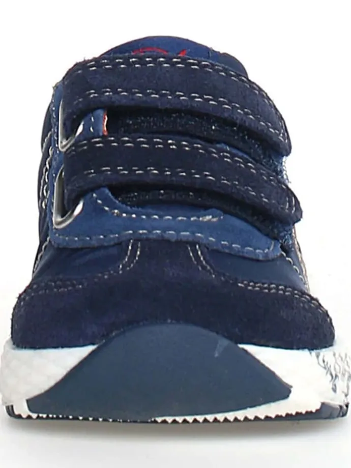 Leder-Sneakers "Jesko" in Dunkelblau/ Blau