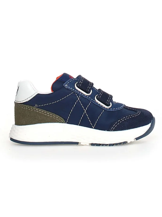 Leder-Sneakers "Jesko" in Dunkelblau/ Blau