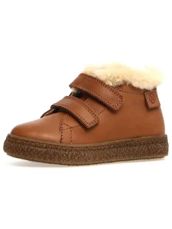 Leder-Sneakers "Kaumis" in Cognac