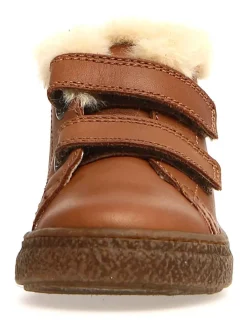 Leder-Sneakers "Kaumis" in Cognac