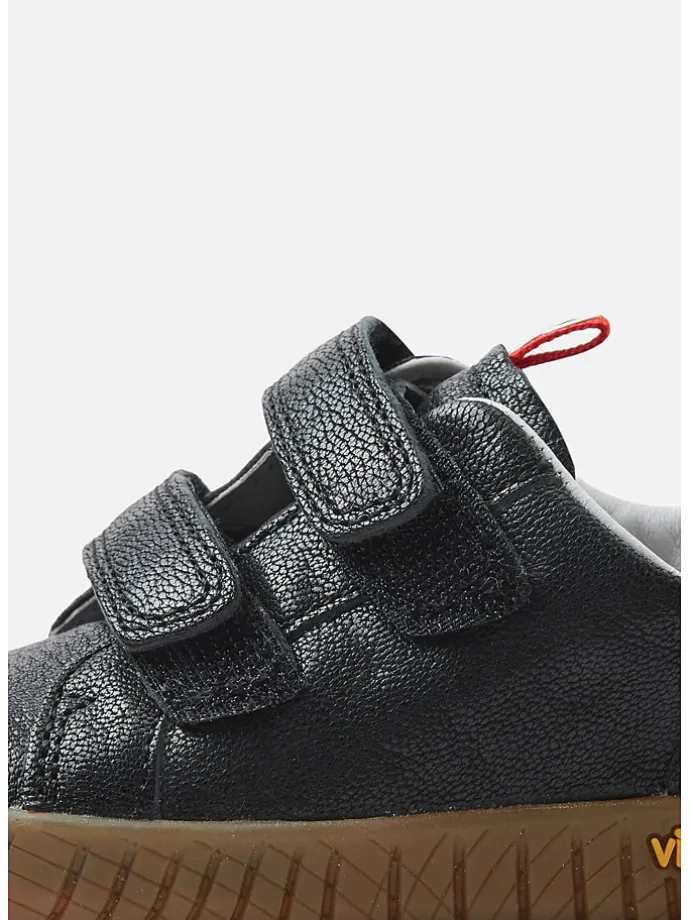 Leder-Sneakers "Kummi" in Schwarz