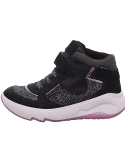 Leder-Sneakers "Melody" in Schwarz