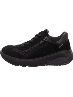 Leder-Sneakers "Melody" in Schwarz