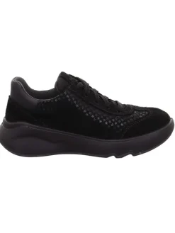 Leder-Sneakers "Melody" in Schwarz
