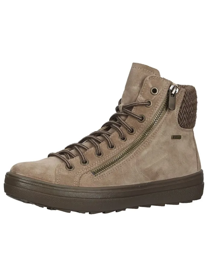 Leder-Sneakers "Mira" in Beige