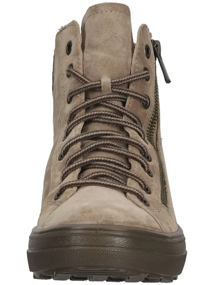 Leder-Sneakers "Mira" in Beige