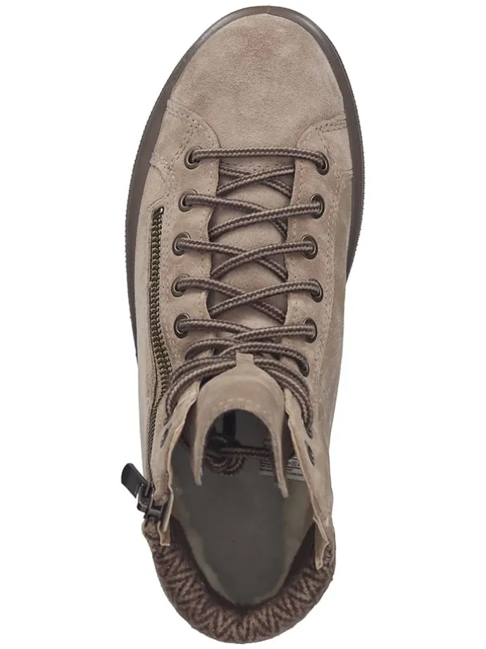 Leder-Sneakers "Mira" in Beige