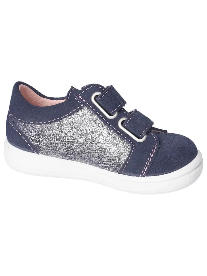 Leder-Sneakers "Nadja" in Dunkelblau