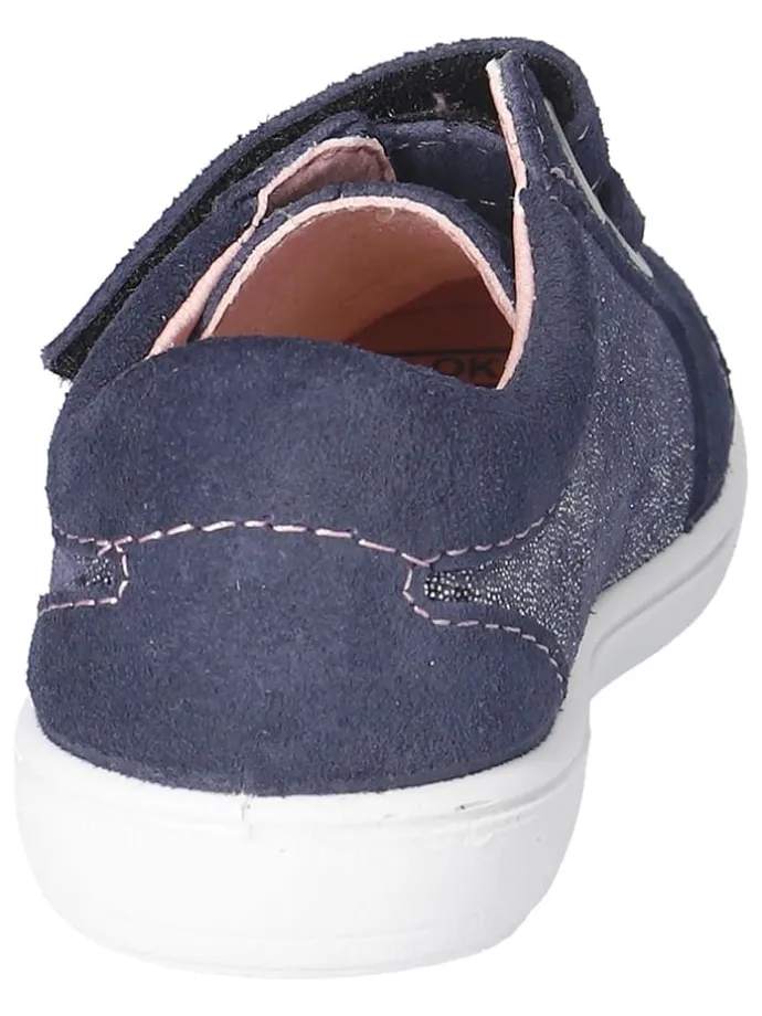 Leder-Sneakers "Nadja" in Dunkelblau