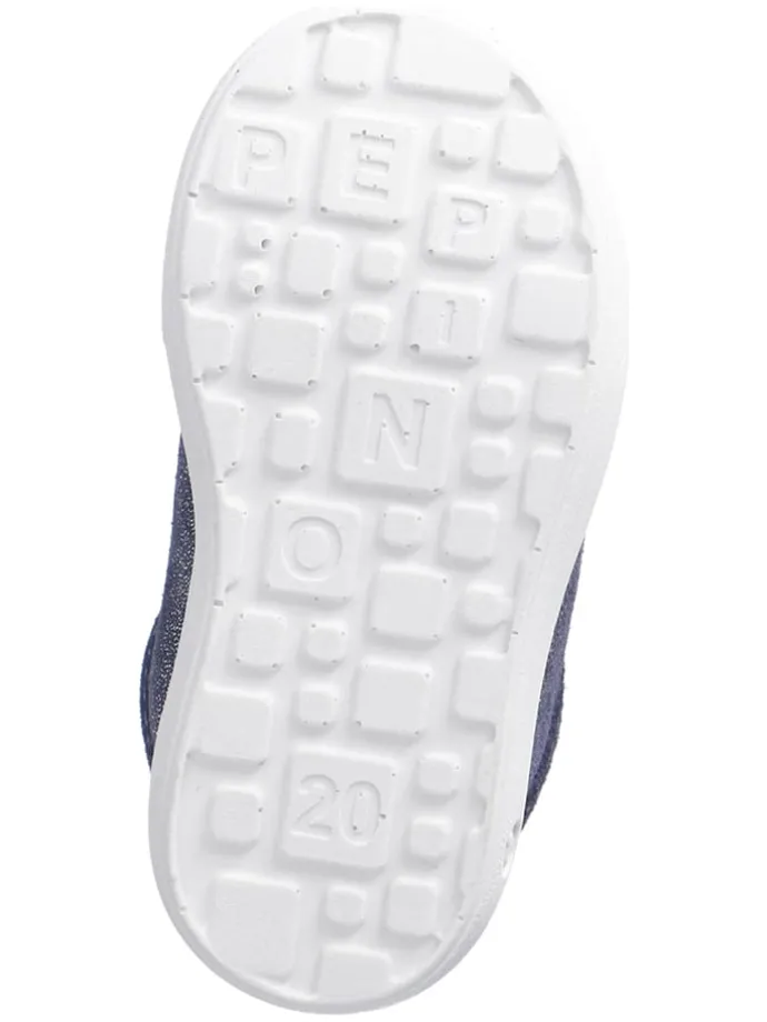 Leder-Sneakers "Nadja" in Dunkelblau