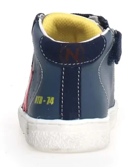 Leder-Sneakers "Pinn" in Dunkelblau