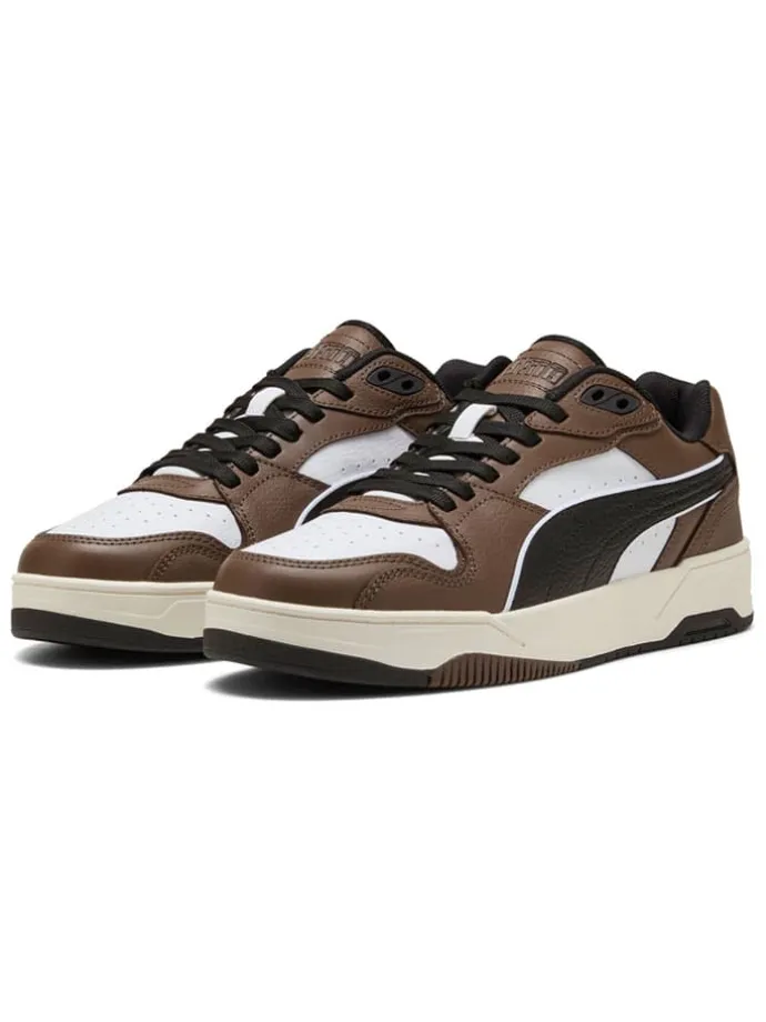 Leder-Sneakers "RBD Break" in Weiß/ Braun